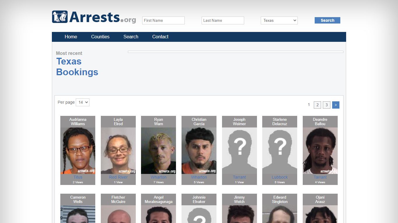 Search Texas Texas Jail Arrest Records